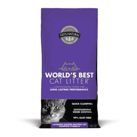 Kent Pet Group (Worlds Best) Kent Pet Group Worlds Best WB00170 Wbcl Clump Multi-Cat Lavender Scented; 28 lbs. WB00170